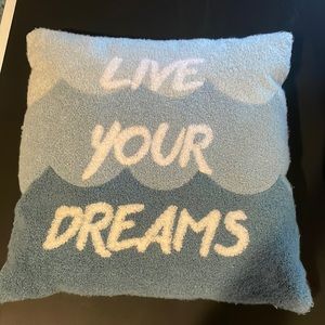 Live your dreams small throw pillow